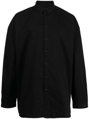 Toogood band-collar cotton shirt - Black