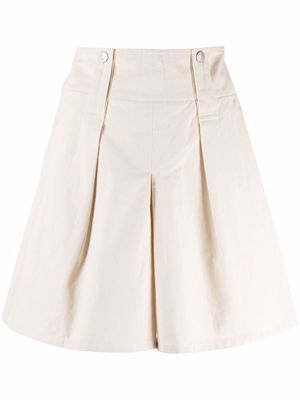Isabel Marant A-line cotton shorts - Neutrals
