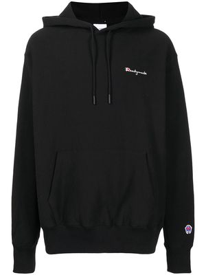 Readymade embroidered logo long-sleeve hoodie - Black