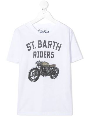 MC2 Saint Barth St. Barth Riders print T-shirt - White