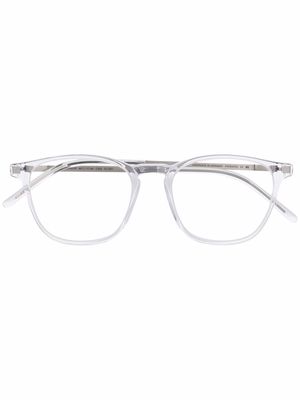 Mykita logo square-frame glasses - Silver
