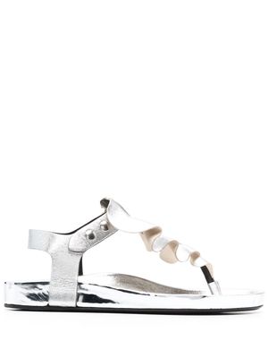 Isabel Marant ruffle-trim sandals - Silver