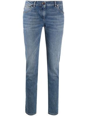 Brunello Cucinelli high-rise straight leg jeans - Blue