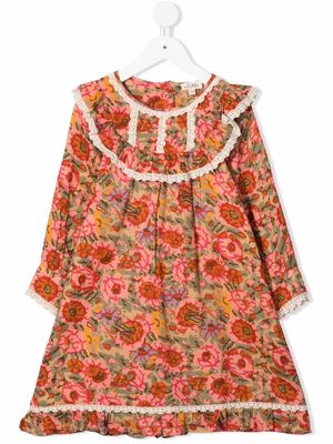 ByTimo Kids floral-print cotton dress - Neutrals