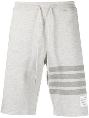 Thom Browne 4-Bar motif drawstring track shorts - Grey