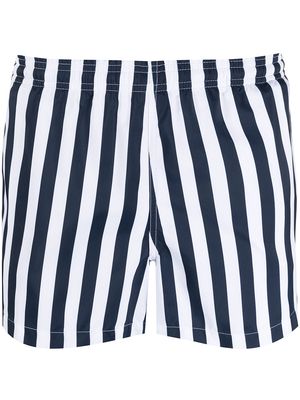 Ron Dorff striped swim shorts - Blue