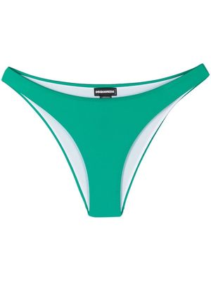 Dsquared2 logo-print bikini bottoms - Green