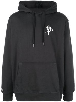 Palace chest logo print hoodie - Black