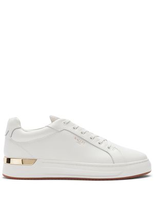 Mallet logo-embossed low-top sneakers - White