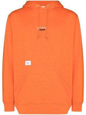 WTAPS Thor logo-print hoodie - Orange