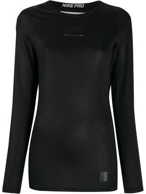 1017 ALYX 9SM x Nike raglan-sleeves logo top - Black