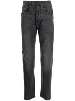 Armani Exchange stonewashed tapered jeans - Grey