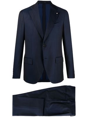 Lardini single-breasted two-piece suit - Blue