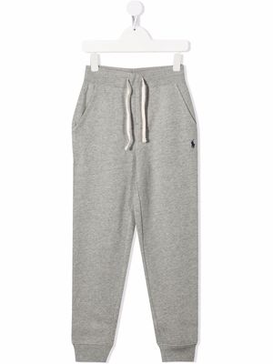 Ralph Lauren Kids embroidered-logo track pants - Grey
