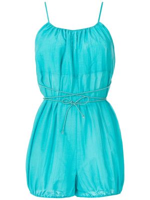 Clube Bossa Calico tied playsuit - Blue