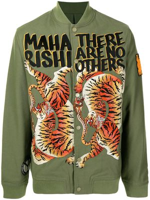 Maharishi No Other Tiger bomber jacket - Green