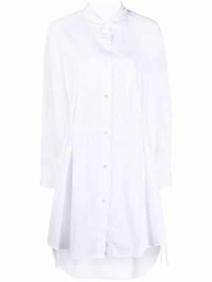 MM6 Maison Margiela long-sleeve cotton shirtdress - White