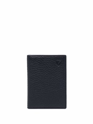 Aspinal Of London pebbled-effect double fold wallet - Blue