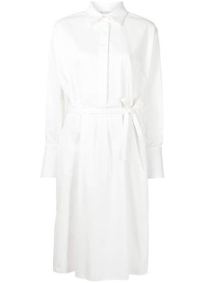 Ports 1961 belted shirt dress - White