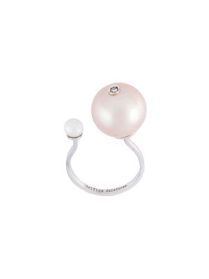 Delfina Delettrez 'Pearl piercing' diamond ring - Metallic