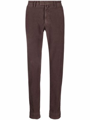 Briglia 1949 slim-cut chino trousers - Brown