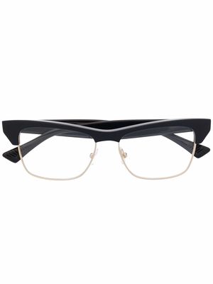 Bottega Veneta Eyewear square-frame glasses - Black