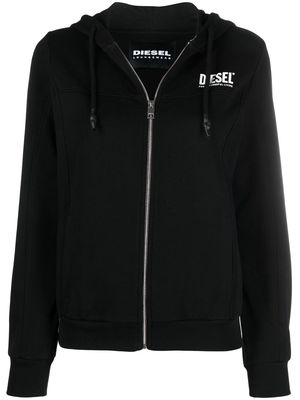 Diesel Uflt-Victorial zip-front hoodie - Black