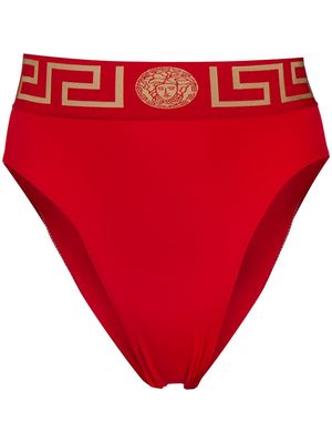 Versace Greca Border high leg swimming briefs - Red