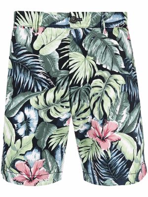 Tommy Hilfiger floral-print straight-leg shorts - Green