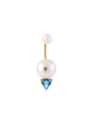 Delfina Delettrez 'Trillion' diamond earring - White