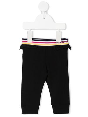 Givenchy Kids logo-waistband trousers - Black