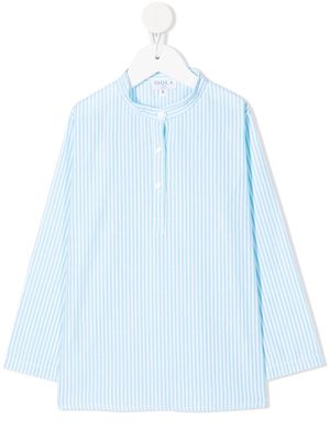 Siola striped button-up shirt - Blue
