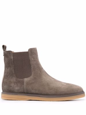 12 STOREEZ suede 25mm Chelsea boots - Brown