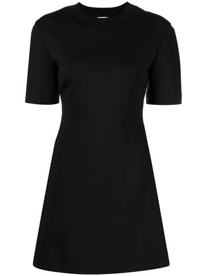 Alexander McQueen logo-print skater mini dress - Black