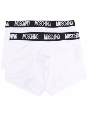 Moschino logo-waistband stretch-cotton boxers - White