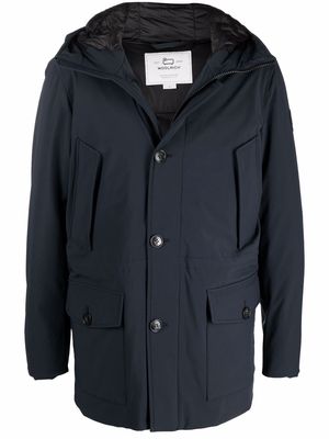 Woolrich hooded feather-down padded jacket - Blue