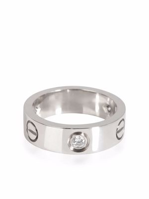 Cartier 18kt white gold Love diamond band ring - Silver