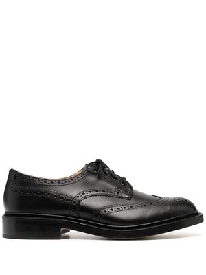 Tricker's lace-up leather brogues - Black