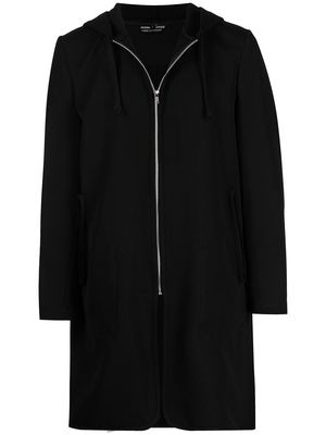 Comme Des Garçons Homme Deux zipped-up wool coat - Black