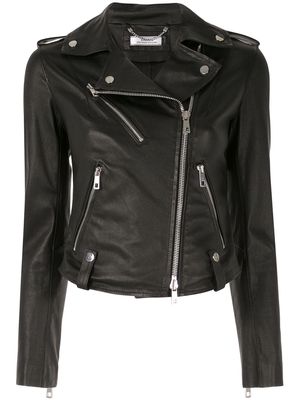 Desa 1972 fitted biker jacket - Black