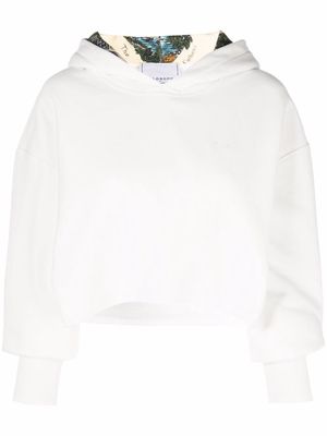 Philosophy Di Lorenzo Serafini cropped cotton hoodie - White