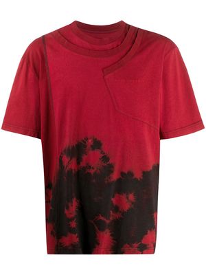 Feng Chen Wang abstract print T-shirt - Red