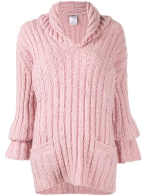 Chanel Pre-Owned 2004 ribbed-knit jumper - Pink