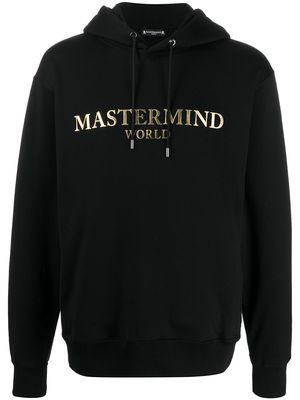 Mastermind World logo plaque hoodie - Black
