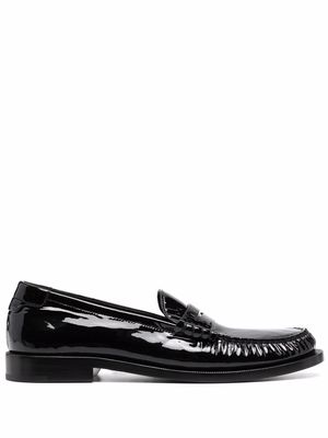 Saint Laurent 15 leather loafers - Black