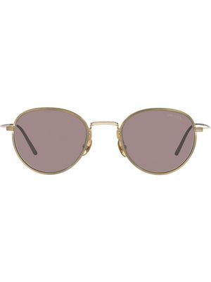 Prada Eyewear frameless round-frame sunglasses - Gold