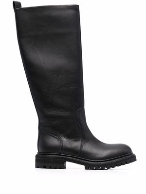 Del Carlo knee-length slip-on boots - Black