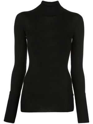 WARDROBE.NYC x The Woolmark Company Release 05 roll-neck ribbed jumper - Black