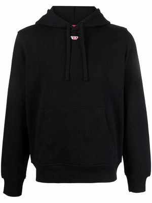 Diesel logo-print hoodie - Black