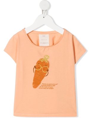 Knot Mrs Carrot-print T-shirt - Orange